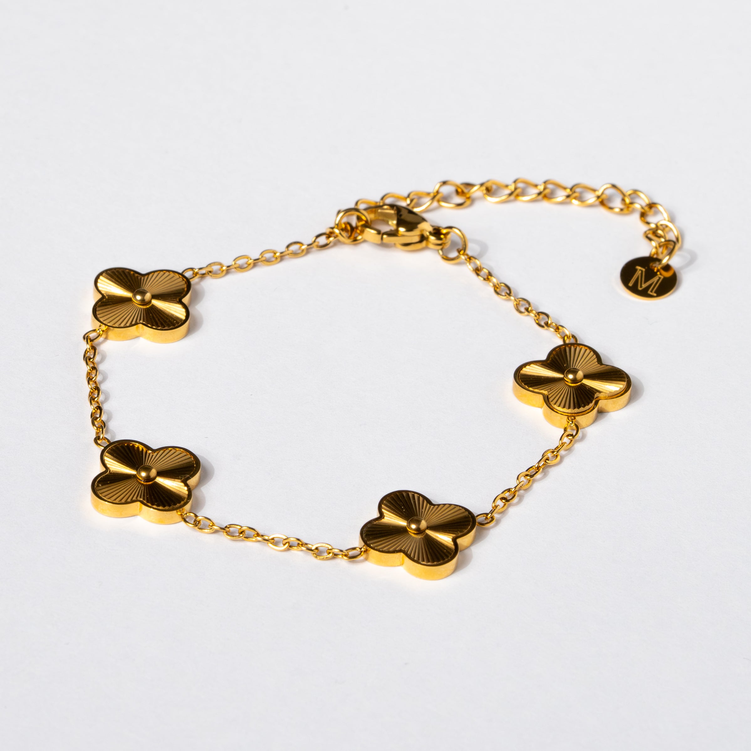 Gold Clover Armband