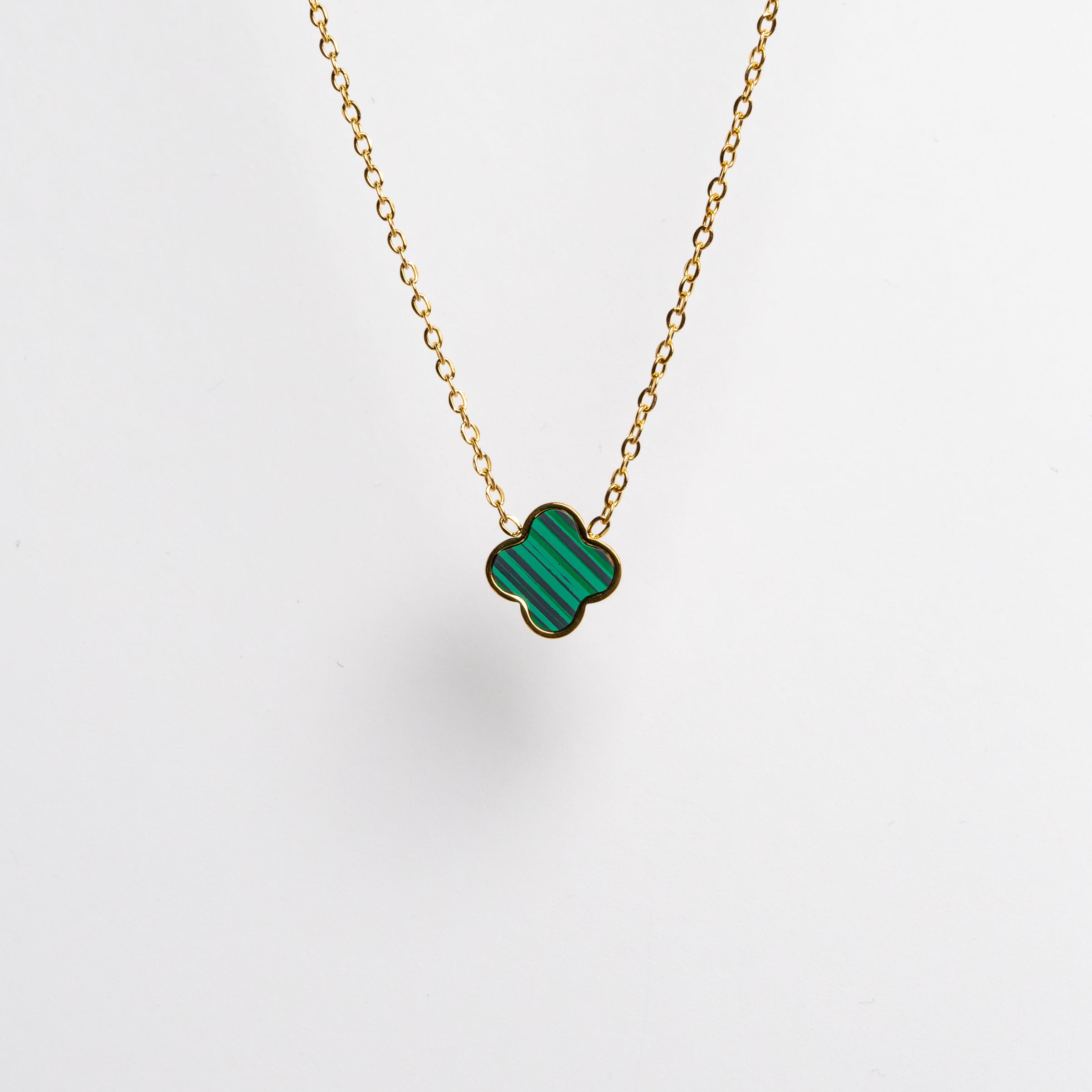 Green Clover Halskette