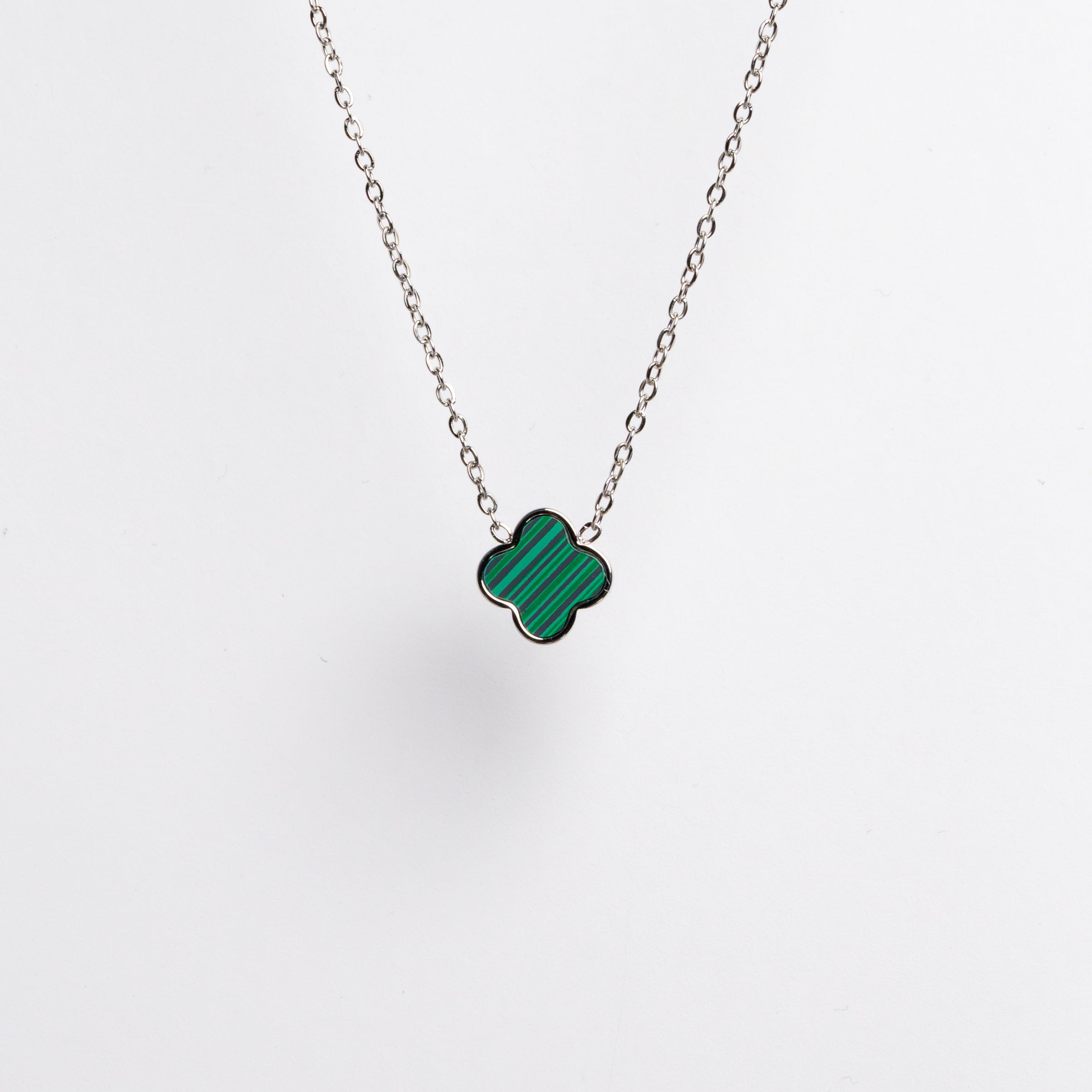Green Clover Halskette