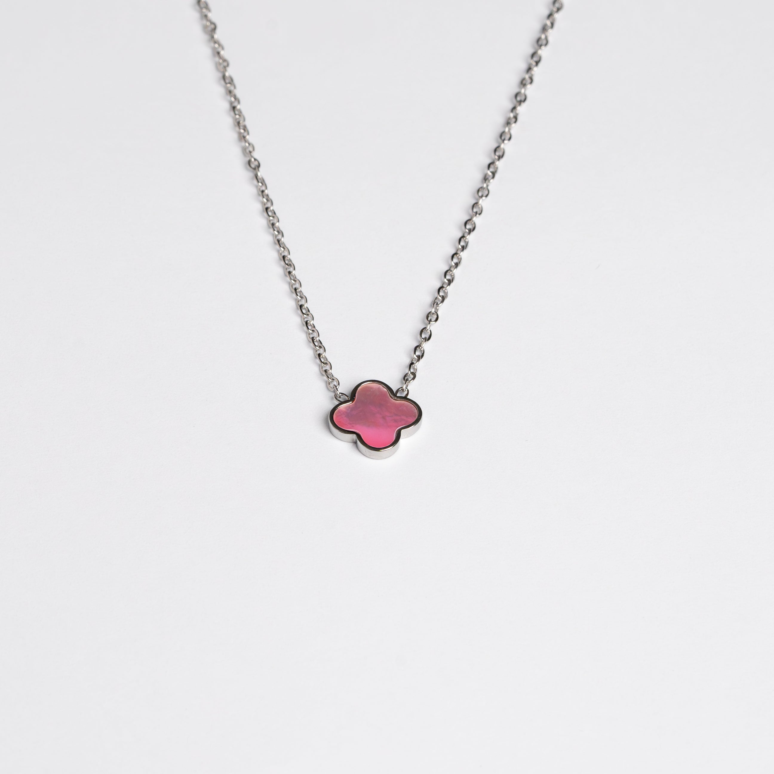 Pink Clover Halskette