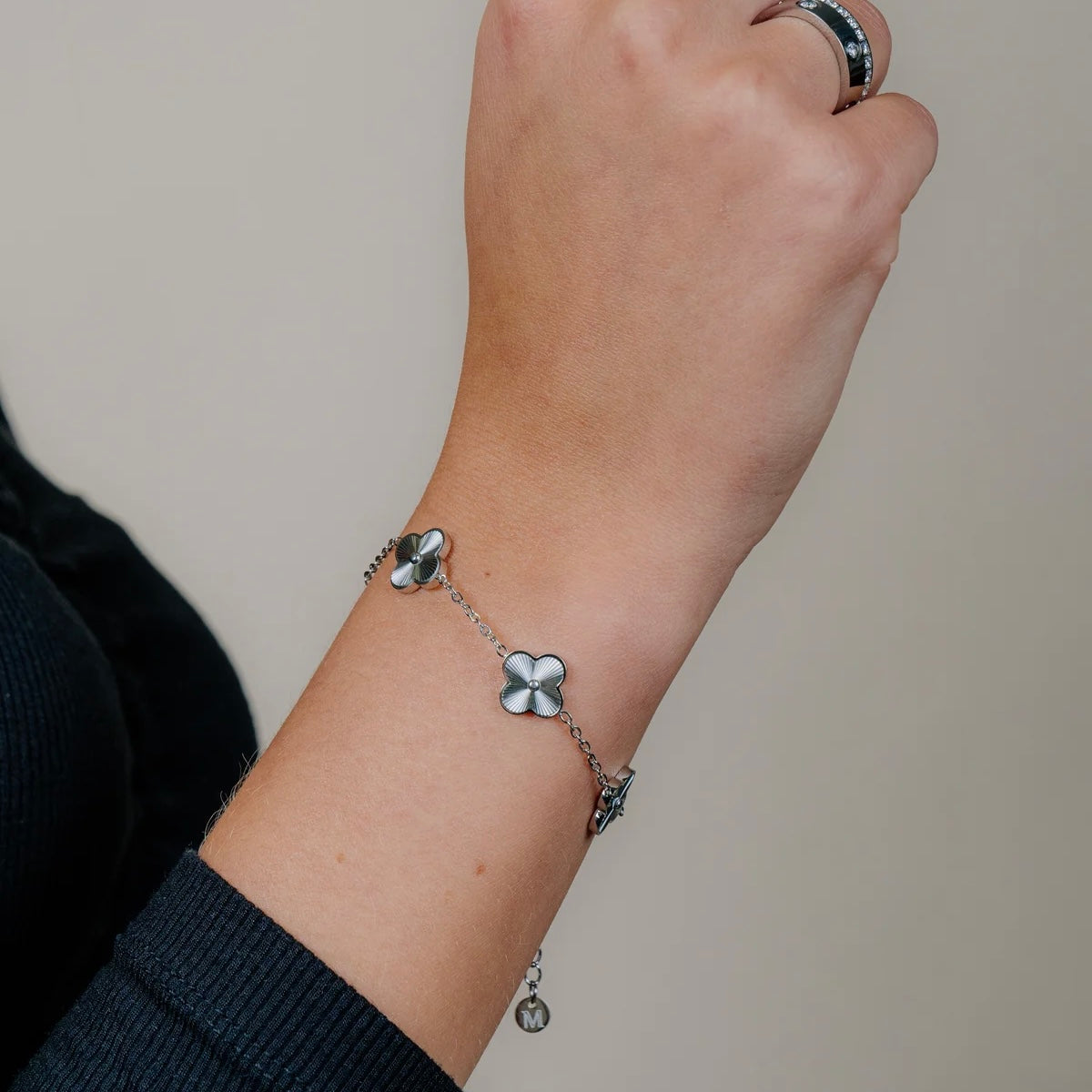 Gold Clover Armband