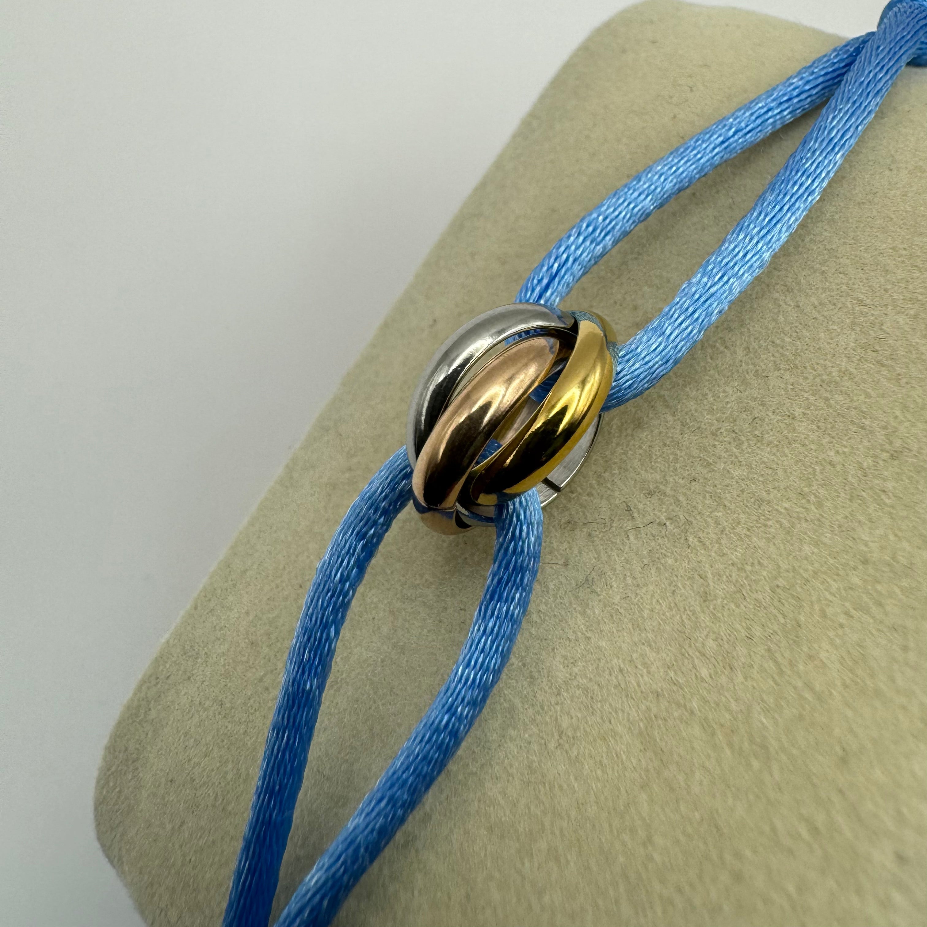 Tricolor Armband Babyblau